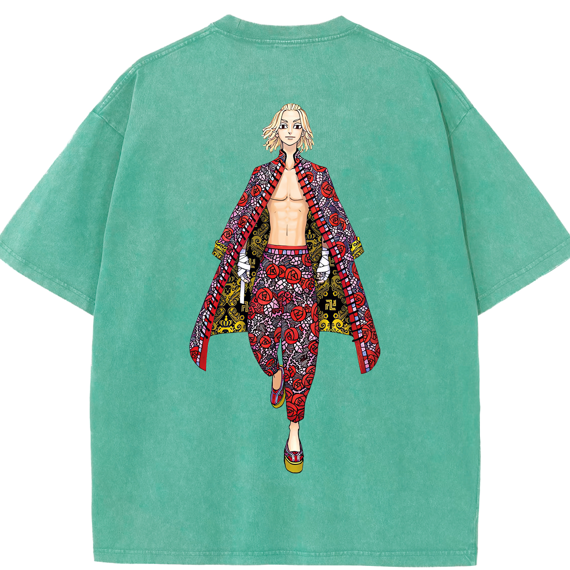 （画像用） 東京リベンジャーズ Tokyo Revengers 綿100% ヴィンテージ風 半袖Tシャツ（背面プリント）